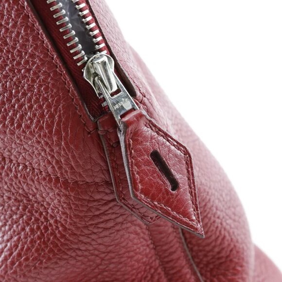 HERMES Bolide31 Handbag Rouge Garance Red/Silver Hardware Taurillon Clemen... - Picture 6 of 12